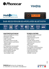 Phonocar VM016 autoradio 1 DIN 24V con DAB+ Bluetooth, USB - TechSoundSystem.com