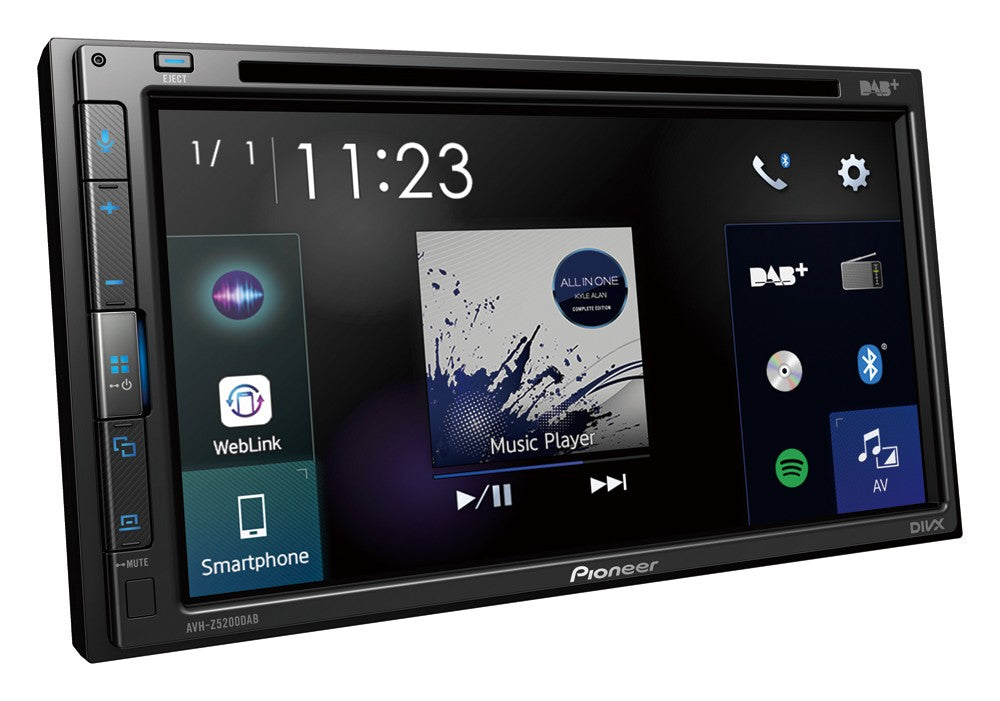 Pioneer AVH-Z5200DAB autoradio 2 DIN con DAB+, lettore DVD, Apple CarPlay e Android Auto - TechSoundSystem.com