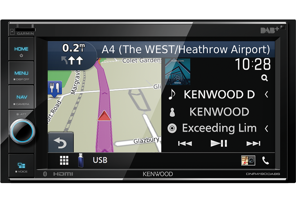 Kenwood DNR4190DABS autoradio DAB+ con GPS, Apple carplay, Spotify, Bluetooth, HDMI - TechSoundSystem.com