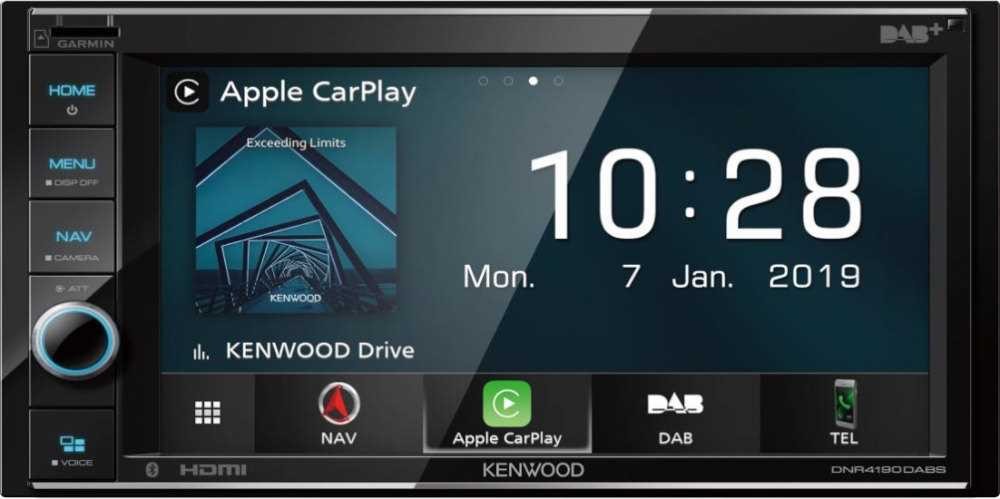 Kenwood DNR4190DABS autoradio DAB+ con GPS, Apple carplay, Spotify, Bluetooth, HDMI - TechSoundSystem.com