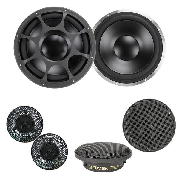 Morel ELATE Ti 903 ACTIVE kit altoparlanti per auto 3 vie da 220mm (8-3/4") serie TITANIUM (senza crossover) - TechSoundSystem.com