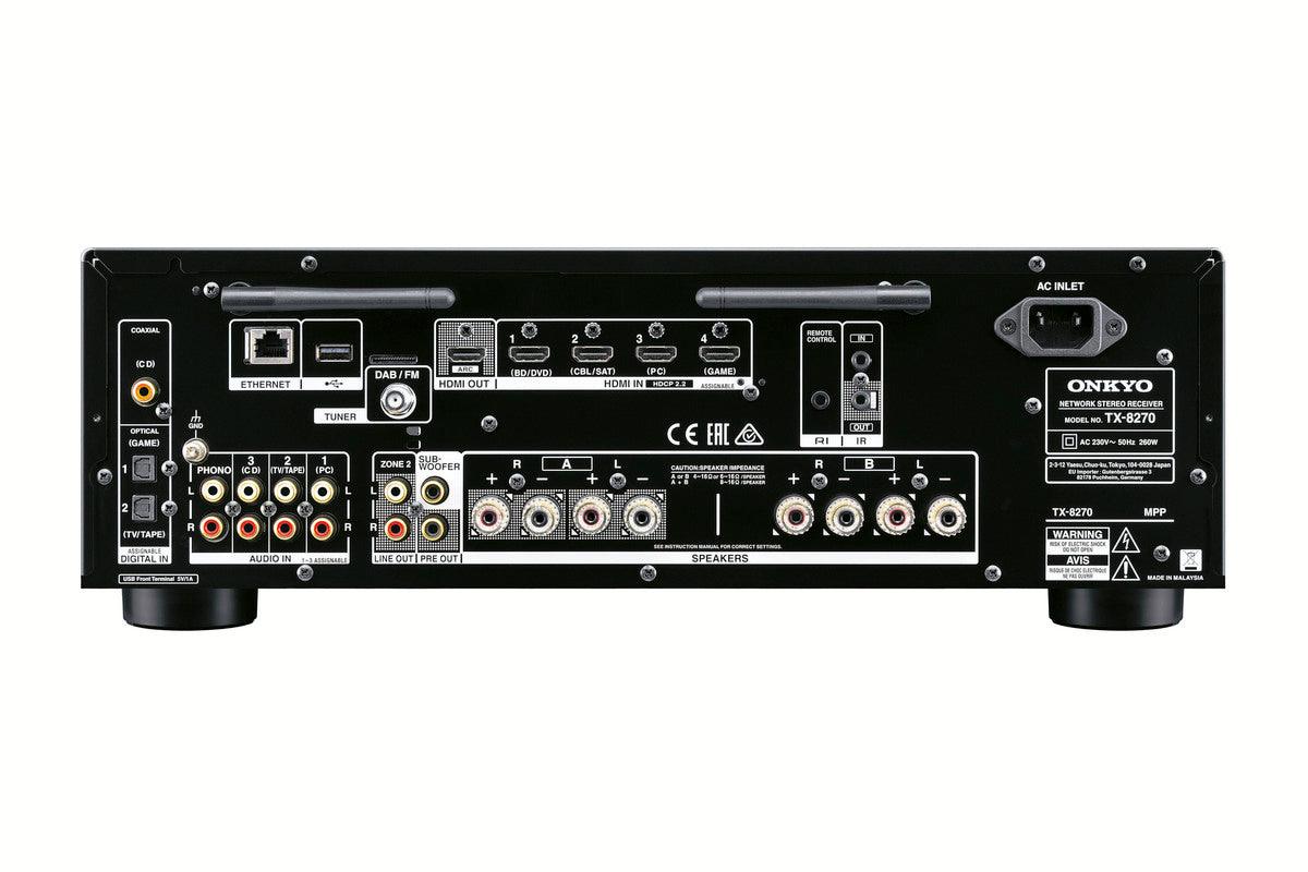 Onkyo TX-8270 Sintoamplificatore AV 2.1 canali streaming integrato, DTS Play-Fi, Tuner DAB - TechSoundSystem.com