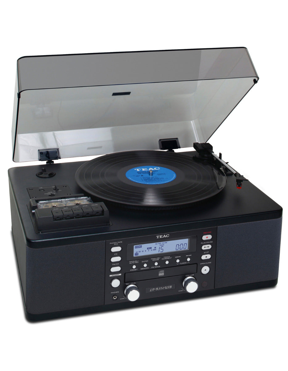 TEAC LP-R550USB BLACK lettore CD-Recorder / Casette / Giradischi All-in-one system - TechSoundSystem.com