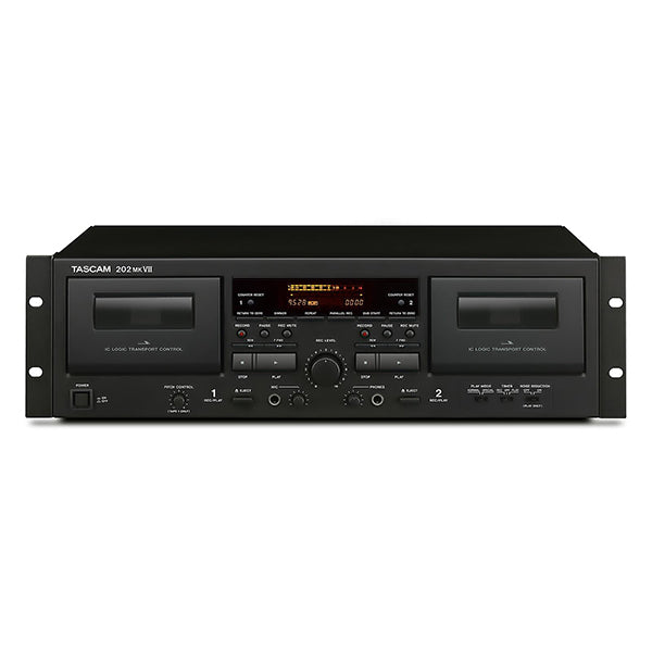 Tascam 202MK7 REGISTRATORE A DOPPIA CASSETTA E USB - TechSoundSystem.com