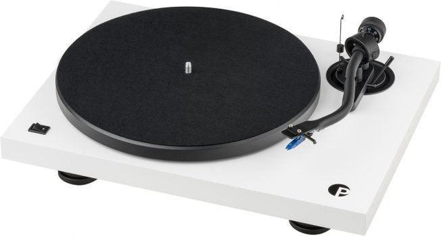 PRO-JECT DEBUT III S AUDIOPHILE Giradischi audiofilo con braccio a forma di S, testina Ortofon OM, BIANCO - GAR. ITALIA - TechSoundSystem.com