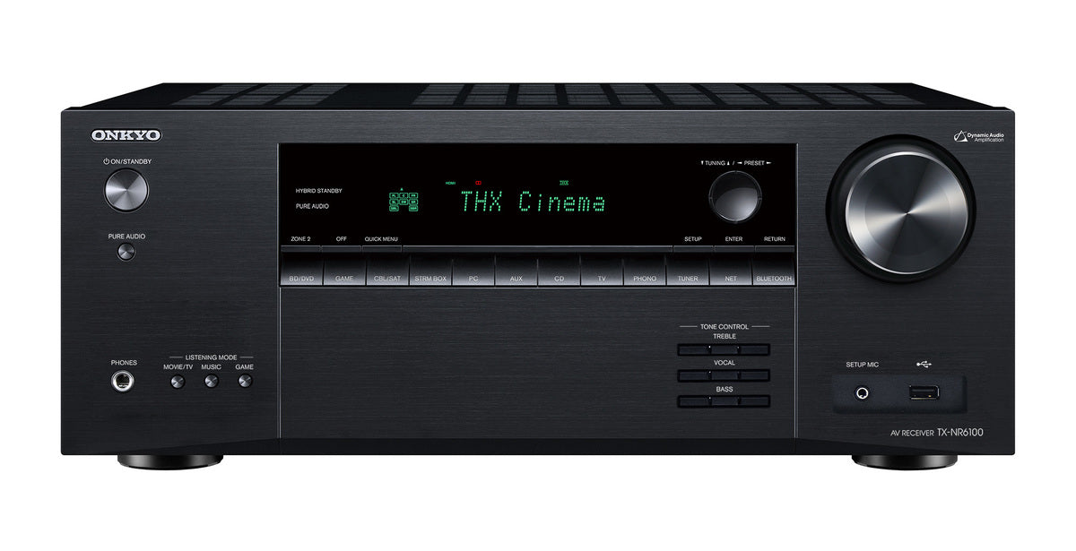 Onkyo TX-NR6100 Sintoamplificatore AV 7.2 canali certificato THX Select Servizi streaming integrati - TechSoundSystem.com