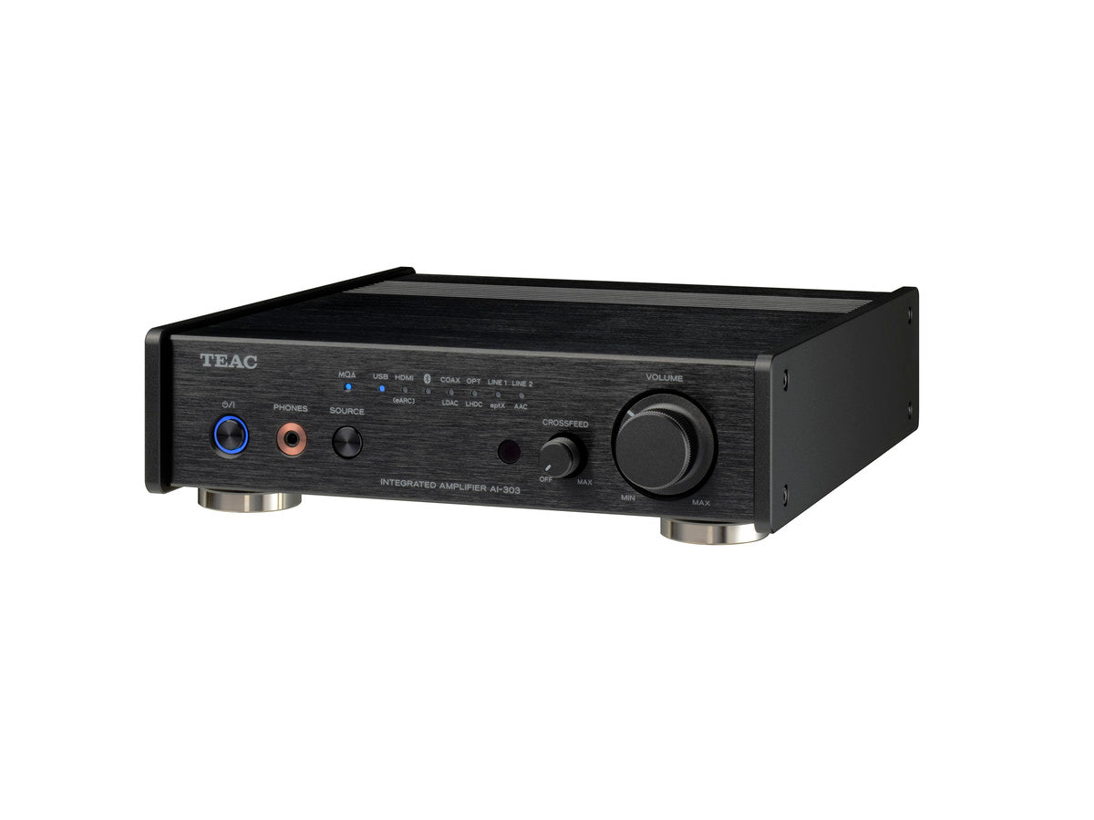 TEAC AI-303 BLACK Amplificatore con DAC, aptX™ HD e un ingresso audio USB, Hi-Res DSD256 e PCM 384/32 - TechSoundSystem.com