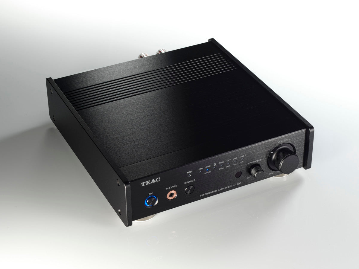 TEAC AI-303 BLACK Amplificatore con DAC, aptX™ HD e un ingresso audio USB, Hi-Res DSD256 e PCM 384/32 - TechSoundSystem.com