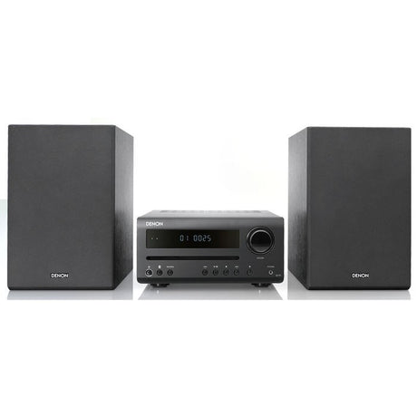 DENON D-T1 Sistema Micro HI-FI con sintonizzatore AM/FM + diffusori, NERO - TechSoundSystem.com