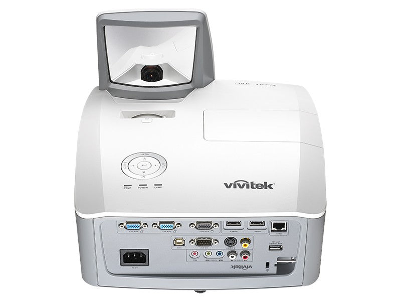 VIVITEK DH758UST Videoproiettore Semi Ultra Grandangolare DLP 3D 1080p, 3.000 Lumen, rapporto di tiro 0,33:1 - TechSoundSystem.com