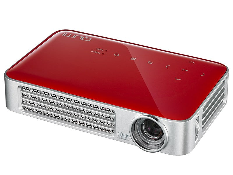 VIVITEK Qumi Q6 Videoproiettore WiFi Tascabile LED DLP WXGA, 1280x720, 800 Lumen - ROSSO - TechSoundSystem.com