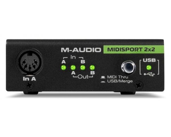 M-AUDIO MIDISPORT 2X2 ANNIVERSARY EDITION INTERFACCIA MIDI USB 2IN 2 OUT + CAVO USB INCLUSO - TechSoundSystem.com