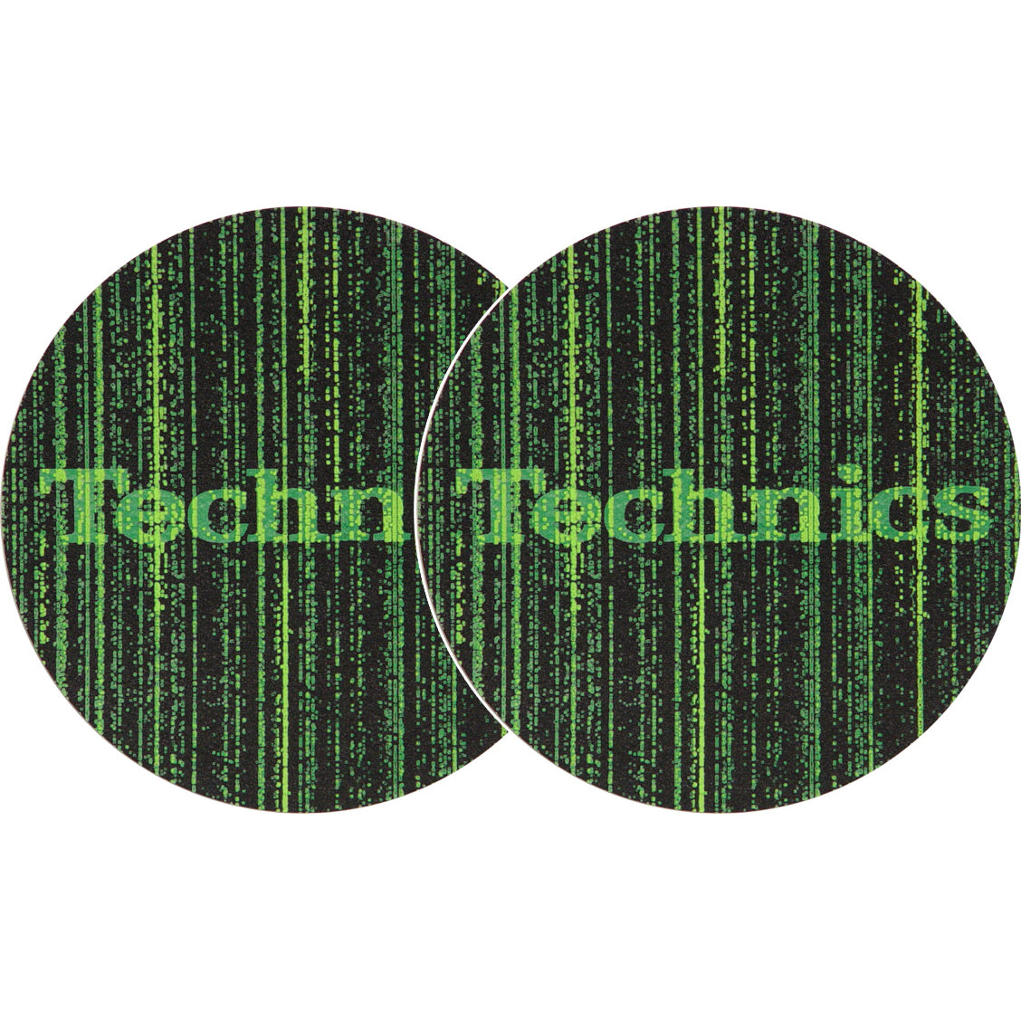 TECHNICS SLIPMATS TAPPETINI GIRADISCHI LOGO MATRIX COPPIA TAPPETINI - TechSoundSystem.com