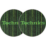 TECHNICS SLIPMATS TAPPETINI GIRADISCHI LOGO MATRIX COPPIA TAPPETINI - TechSoundSystem.com