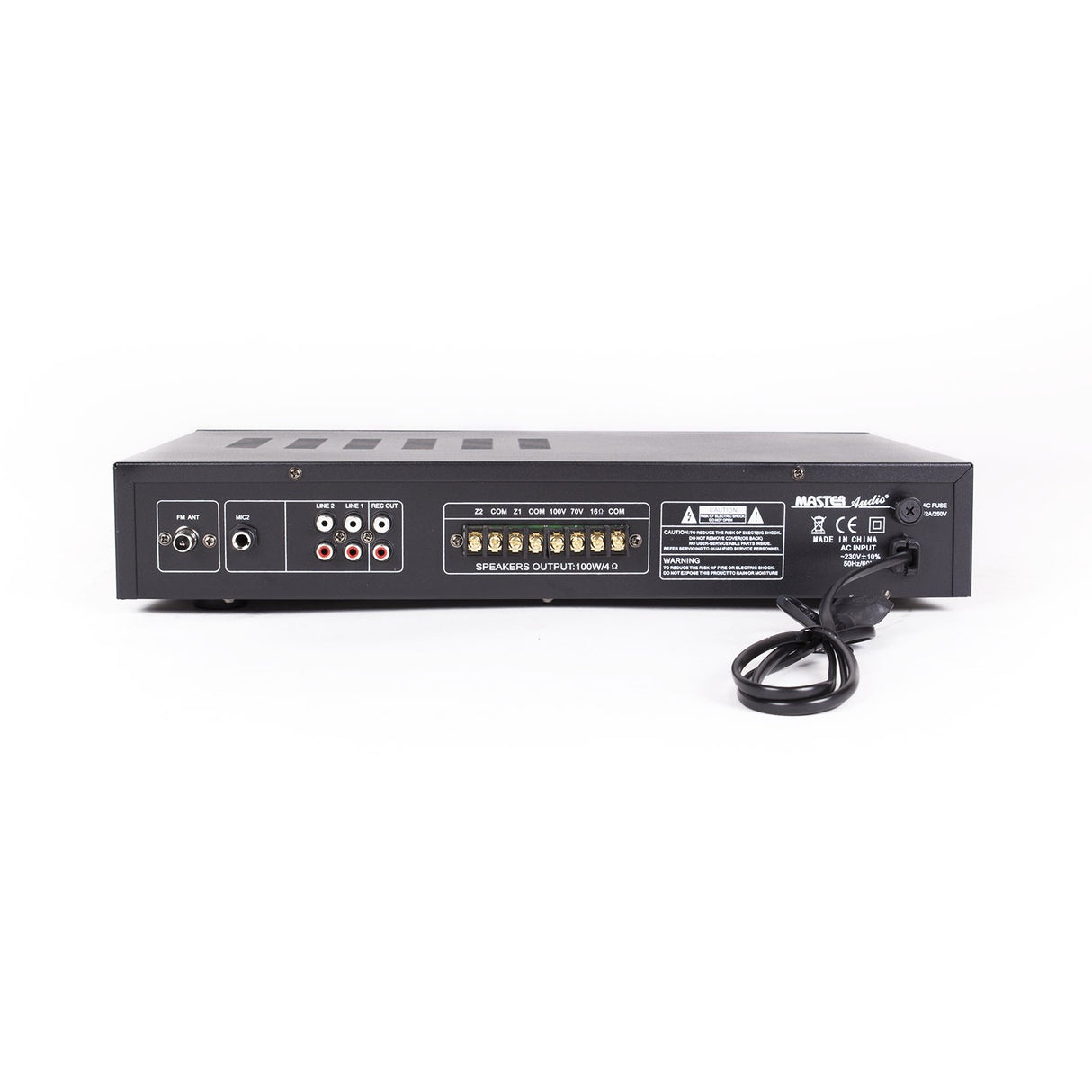 Master Audio MD1200 Amplificatore PA a 100V amplimixer 2 zone con lettore MP3