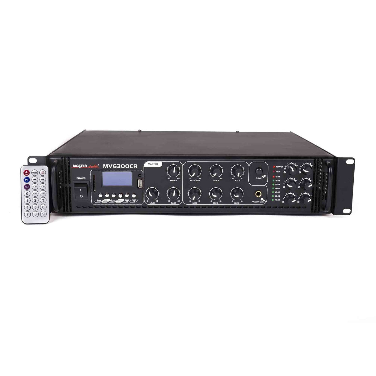 Master Audio MV6300CA-BT Amplificatore mixer a 100V con Bluetooth filodiffusione 6 ZONE / 8 ohm con MP3