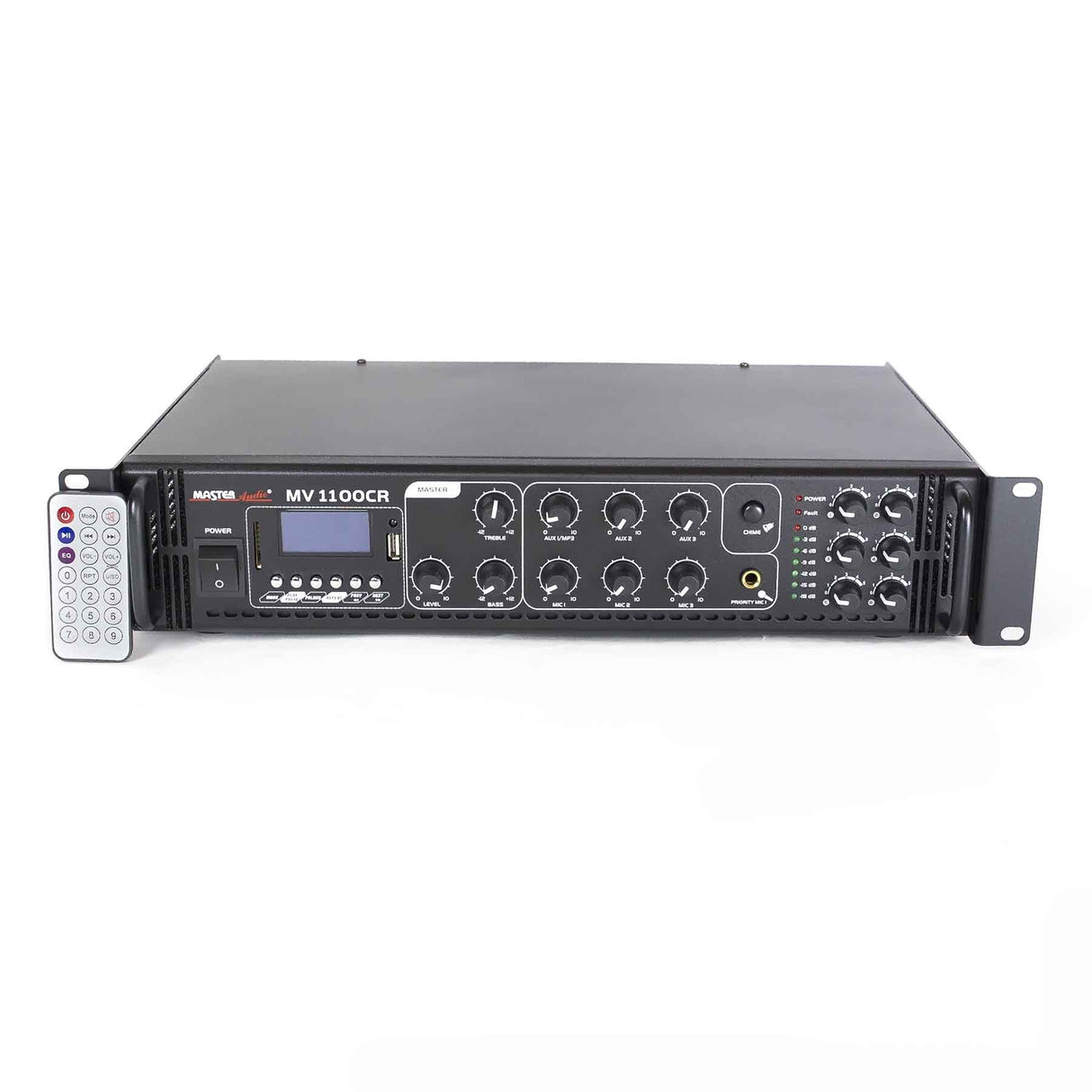 Master Audio MV1100CR-BT Amplimixer 6 ZONE con Bluetooth 100 Volts / 8 ohm mixer PA con MP3 e radio FM