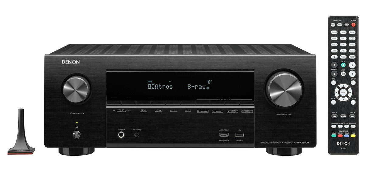 DENON AVR-X2600H Sintoamplificatore AV 7.2 canali 4K Ultra HD con Audio 3D e HEOS Built-in® - TechSoundSystem.com