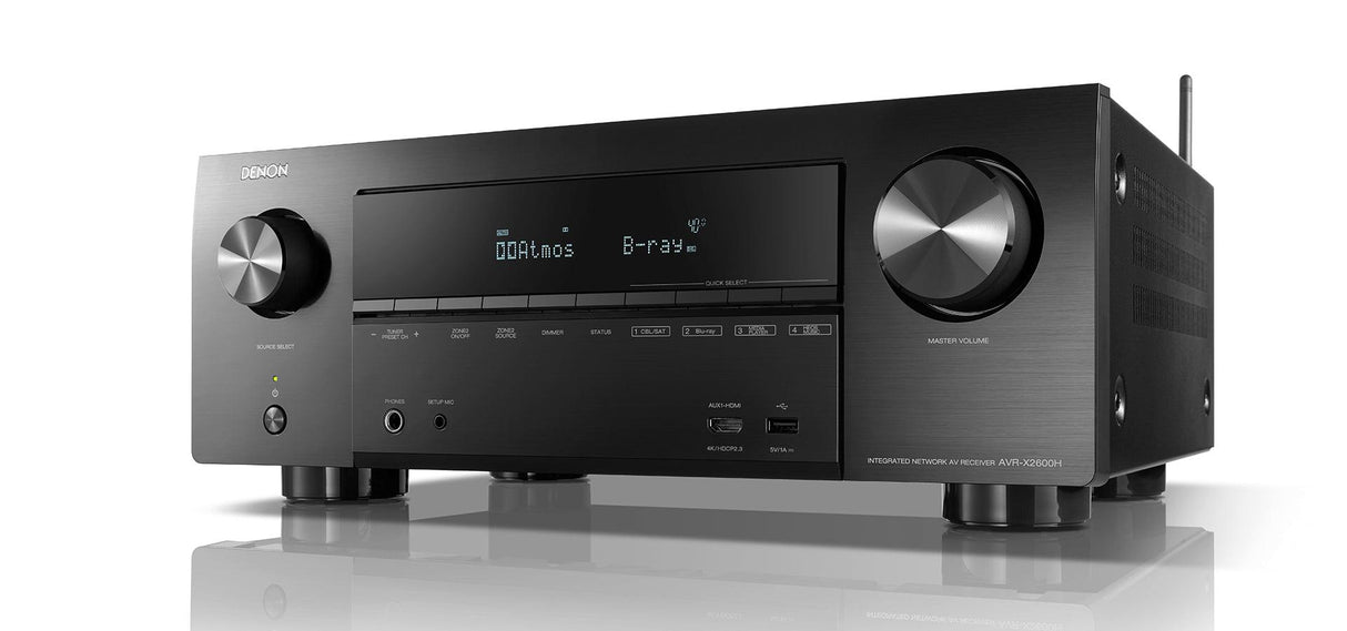 DENON AVR-X2600H Sintoamplificatore AV 7.2 canali 4K Ultra HD con Audio 3D e HEOS Built-in® - TechSoundSystem.com