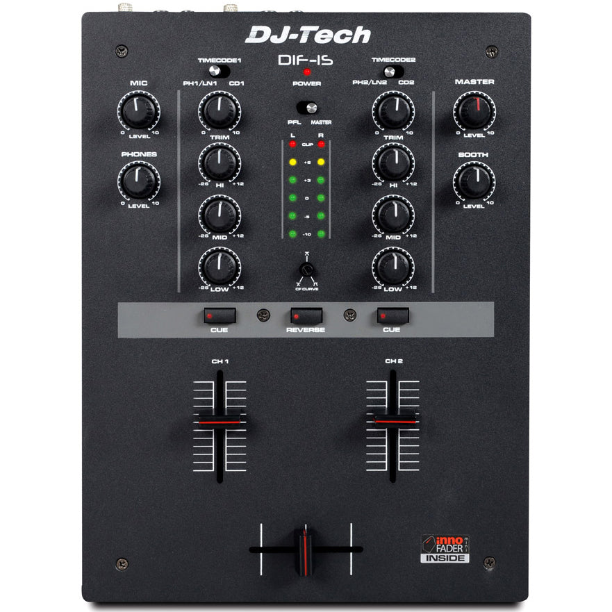 DJ TECH DIF 1S MIXER 2 CANALI CON MINI INNOFADER