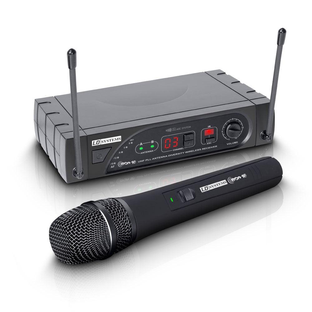 LD SYSTEMS ECO 16 HHD B 5 SISTEMA WIRELESS RADIOMICROFONO MICROFONO A MANO DINAMICO 16 CANALI UHF PLL - TechSoundSystem.com