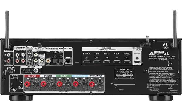 Denon AVR-S650H Sintoamplificatore 5.2 canali 4K Ultra HD/60 Hz, HDR10 - TechSoundSystem.com