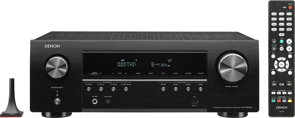 Denon AVR-S650H Sintoamplificatore 5.2 canali 4K Ultra HD/60 Hz, HDR10 - TechSoundSystem.com