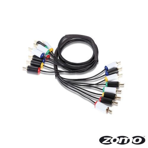 ZOMO MCC-460 CAVO MULTICORE DA 8 RCA MASCHI A 8 RCA MASCHI PER DJ CONSOLLE - TechSoundSystem.com