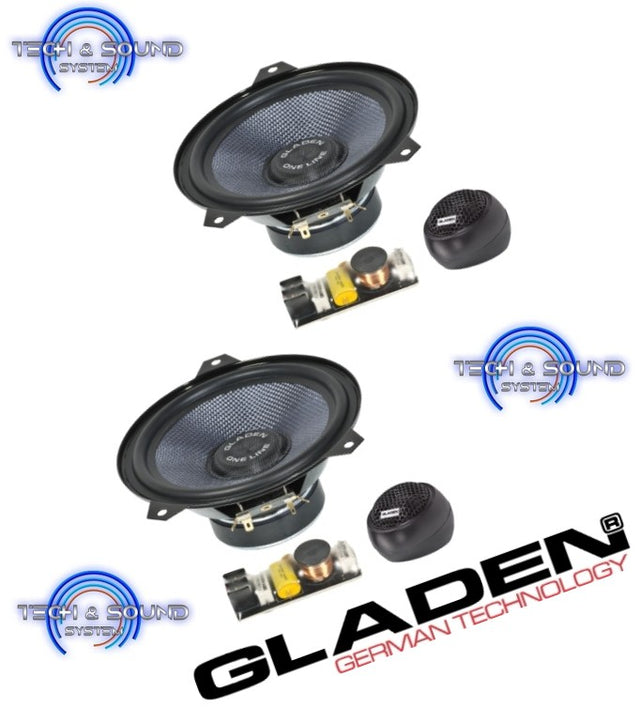 GLADEN ONE 165 BMW E46 altoparlanti 2 vie per BMW E46 Lim / Kombi / coup / convertibile- 2 x 150/100W - TechSoundSystem.com