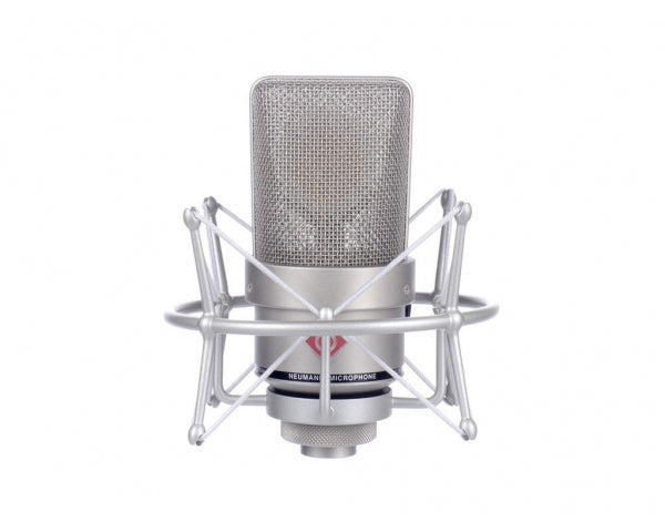 NEUMANN TLM103 SILVER CARTOON BOX COMPLETO DI MICROFONO A CONDENSATORE TLM 103 + SUPPORTO ANTI VIBRAZIONE - TechSoundSystem.com