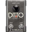 TC HELICON DITTO MIC LOOPER EFFETTO LOOPER A PEDALE PER VOCE EX-DEMO - TechSoundSystem.com