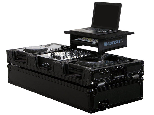 ODYSSEY FZGS12CDJWBL FLIGHT-CASE 2 PIONEER CDJ2000 NEXUS DJM900 LAPTOP RUOTE FZ GS 12 CDJ W BL - TechSoundSystem.com