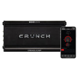 Crunch CRE400.4DSP Amplificatore 4 canali in classe A/B con DSP audio Full HD a 6 canali 200W RMS