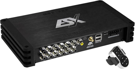 ESX QE812SP Processore audio digitale 12 canali High End DSP con 8 ingressi e 12 uscite | Bluetooth integrato - TechSoundSystem.com