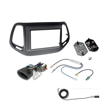 Alpine KIT7-JC-UART kit installazione autoradio Alpine 2 DIN per JEEP COMPASS 2017-2021 - TechSoundSystem.com