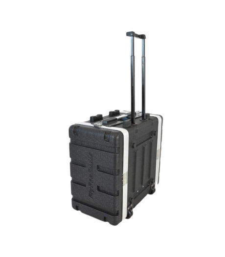 FLYPRO AUDIO FLIGHT CASE 6UM UNITA A TROLLEY IN PLASTICA COLORE NERO LEGGERO E RESISTENTE - TechSoundSystem.com