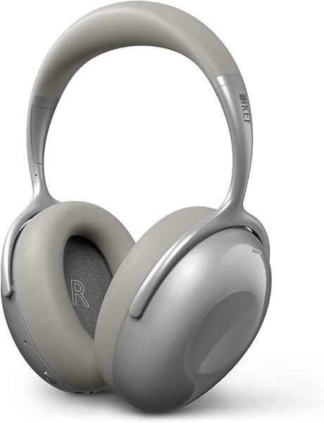 KEF MU7 Cuffie Wireless Silver Grey con riduzione del rumore - TechSoundSystem.com