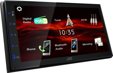 JVC KW-M180DBT Autoradio 2 DIN monitor 6.8", Bluetooth, DAB+, mirroring Android - TechSoundSystem.com