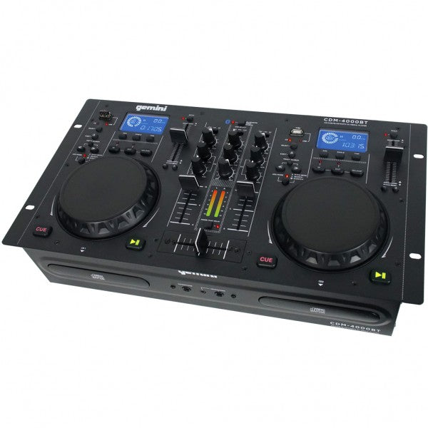 GEMINI CDM4000 BT CONTROLLER LETTORE MULTIMEDIALE CD USB MP3 BLUETOOTH PER DJ