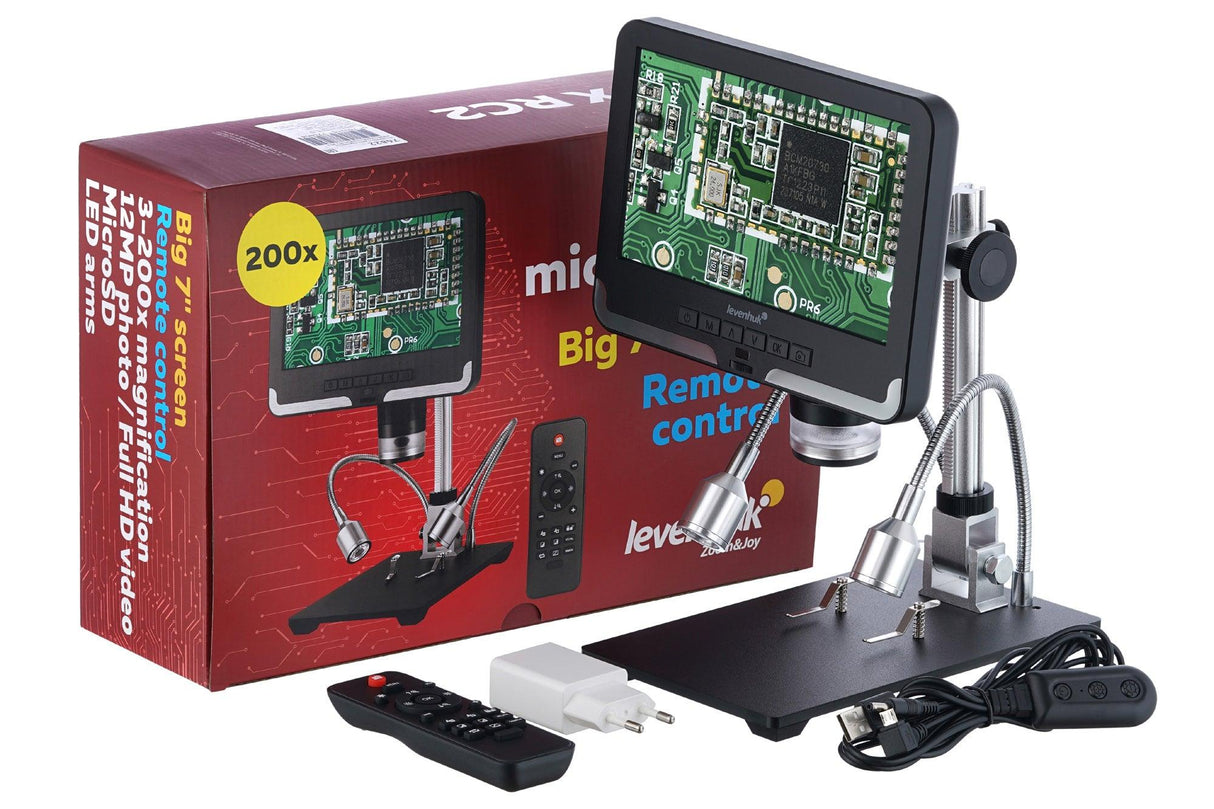 Microscopio con telecomando Levenhuk DTX RC2 - TechSoundSystem.com