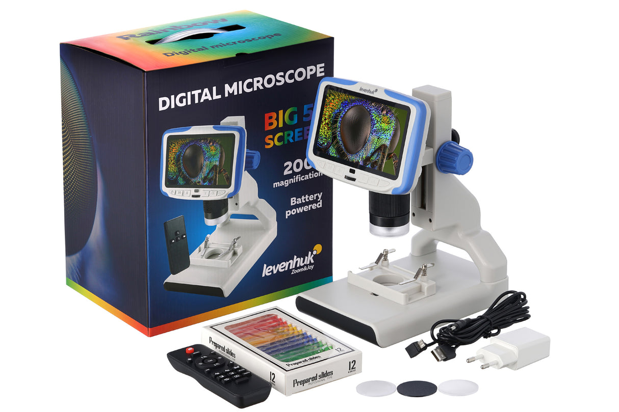 Microscopio digitale Levenhuk Rainbow DM500 LCD