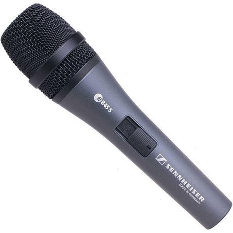 SENNHEISER E845 S MICROFONO SUPERCARDIOIDE VOCE DINAMICO CON SWITCH ON-OFF - TechSoundSystem.com