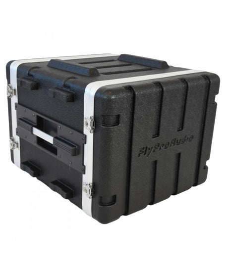 FLYPRO AUDIO FLIGHT CASE 8 UNITA IN PLASTICA COLORE NERO LEGGERO E RESISTENTE IN ABS - TechSoundSystem.com