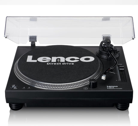 Lenco L-3818BK - Giradischi a trazione diretta con codifica USB/PC - Nero