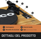 Lenco LS-500 Giradischi Bluetooth® con due altoparlanti esterni e 2 x 30 watt RMS - TechSoundSystem.com