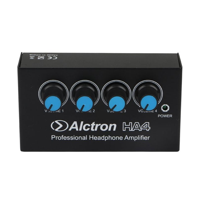 ALCTRON HA4 PREAMPLIFICATORE CUFFIE 4 CANALI AMPLIFICATORE CUFFIA 4 INGRESSI + ALIMENTATORE - TechSoundSystem.com