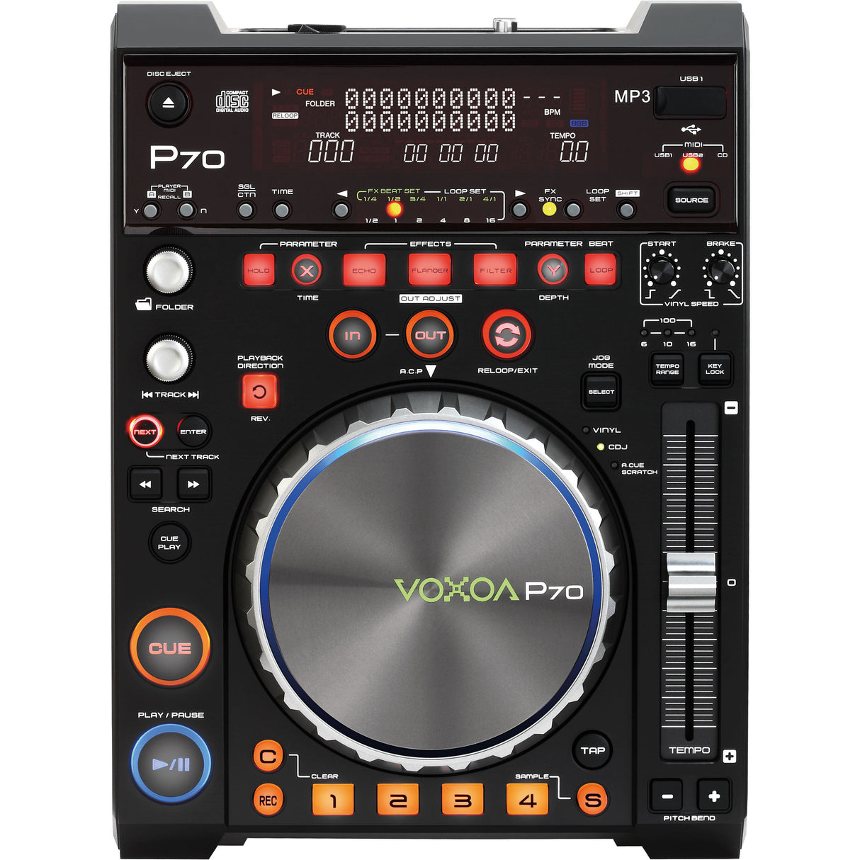 VOXOA P70 MEDIA PLAYER MP3 CDR USB MIDI