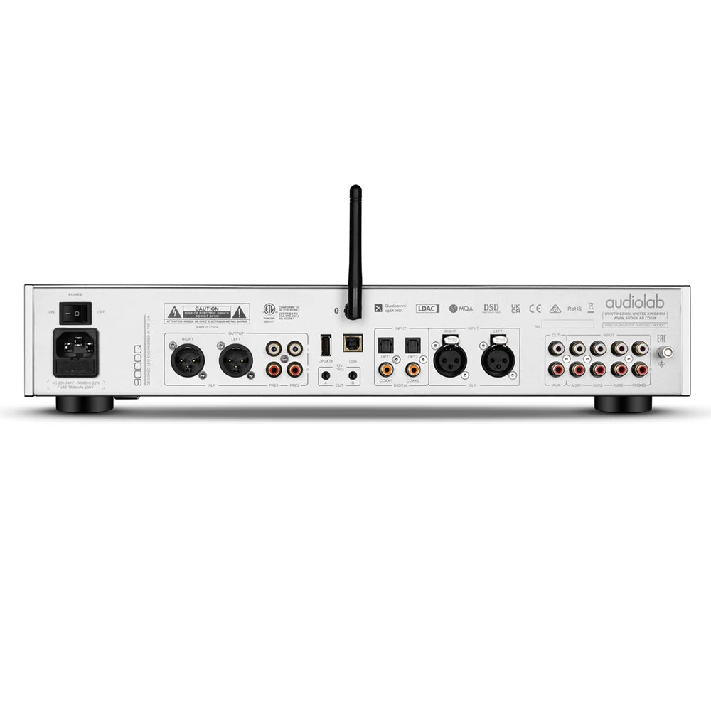 Audiolab 9000Q Preamplificatore stereo hi-end DAC ESS Sabre ES9038Pro, Bluetooth 5.1, display LCD IPS da 4,3" - TechSoundSystem.com