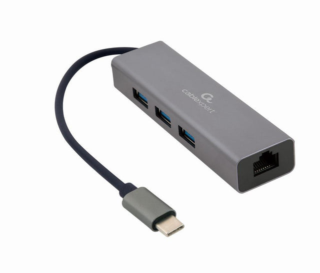 CABLEXPERT ADATTATORE LAN A RETE GIGABIT ETHERNET, MASCHIO USB-C, NERO - TechSoundSystem.com