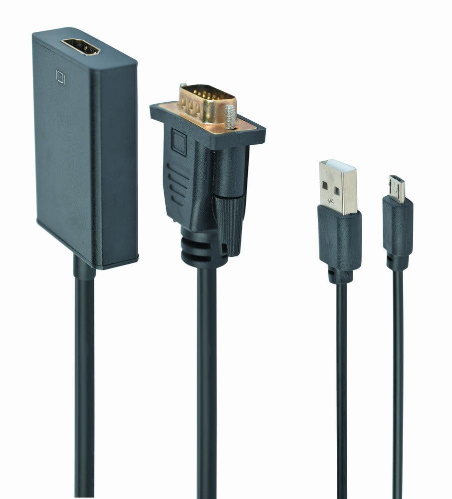 CABLEXPERT ADATTATORE DA HDMI A VGA, PORTA SINGOLA - TechSoundSystem.com